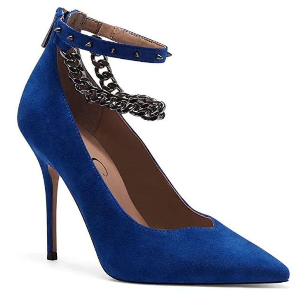 Jessica Simpson Women's Witnee Chain Ankle-Strap High Heel Pump